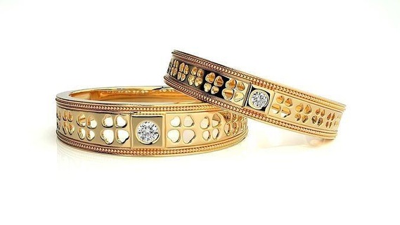 mariage bande 112 bijoux bague or imprimable brillant anneaux diamant engagement luxe solitaire platine précieux gemme argent 3d print model - Mito3D