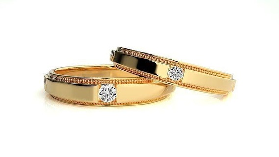 Boda banda 113 joyería joya anillo oro imprimible brillante anillos diamante compromiso lujo solitario platino precioso plata 3d print model - Mito3D