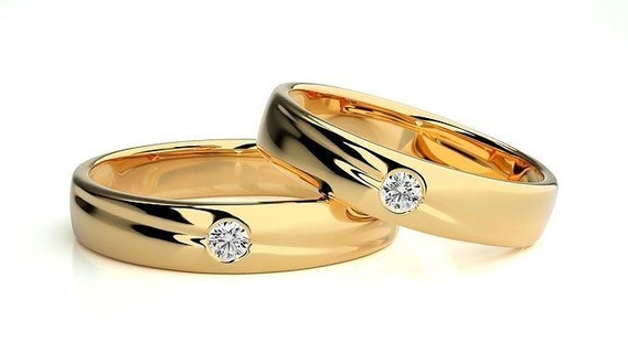 Boda banda 280 joyería joya anillo oro imprimible brillante anillos diamante compromiso lujo solitario platino precioso plata 3d print model - Mito3D