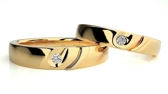 Boda banda 3470 joyería joya anillo oro anillos diamante compromiso Pareja lujo platino plata novia novio bandas imprimible 3d print model - Mito3D