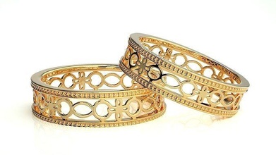 Hochzeit Band 749 Schmuck Ring Gold Ringe Diamant Engagement Paar Luxus Platin Silber Braut Bräutigam Bands 3d print model - Mito3D