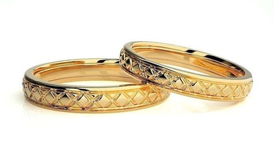 nozze gruppo musicale 807 gioielleria squillare oro anelli diamante Fidanzamento coppia lusso platino argento sposa sposo bande 3d print model - Mito3D