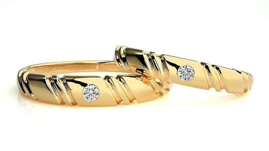Casamento banda 920 joalheria anel ouro argolas diamante noivado casal luxo platina prata noiva noivo bandas 3d print model - Mito3D