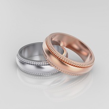düğün grup erkekler yüzük gümüş altın takı yüzükler yazdırılabilir 3d platin mücevher parlak elmas moda beyaz kolye nişan güzellik bantlar çap 3d print model - Mito3D
