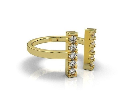 Hochzeit Bands Ring Schmuck Ringe Gold druckbar Diamant Silber Juwel Engagement brillant Platin Sterling Mode 3d print model - Mito3D