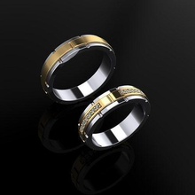 wedding bands jewelry luxury elegant ring gem gold silver diamond earring bracelet necklaces pendant rhinoceros accessory beauty fashion design cad jewel rings 3d print model - Mito3D