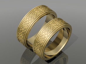casamento bandas 86 casamento banda joalheria elegante imprimível prata moda anel diamante luxo projeto ouro argolas 3d print model - Mito3D