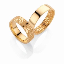 wedding bands flora jewelry ring rings jewel jewellery precious 3d print model - Mito3D