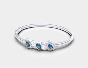 wedding bracelet pendant ring earring gold printable jewelry silver diamond jewel cad sterling engagem sapphire platinum necklace gem bracelets 3d print model - Mito3D