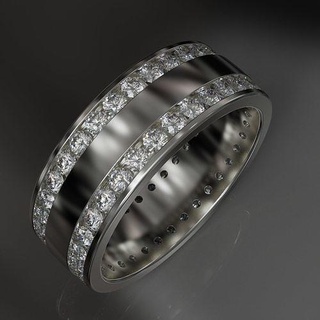 Hochzeit Chanel einstellen Ring Schmuck Platin Juwel wertvoll Luxus Kristall Gold Kunst druckbar brillant Diamant Mode Schönheit Ringe 3d print model - Mito3D