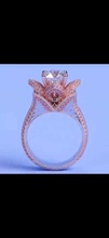 Hochzeit Diamant-ring Schmuck gem gold Luxus Ringe 3d print model - Mito3D