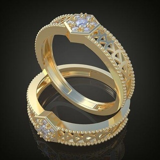 wedding diamond ring 3d 0098 printable model12 platinum jewelry gold silver jewellery jewel pendant pendants jewelery luxury rings earring earrings bracelet necklace chains bangles 3d print model - Mito3D