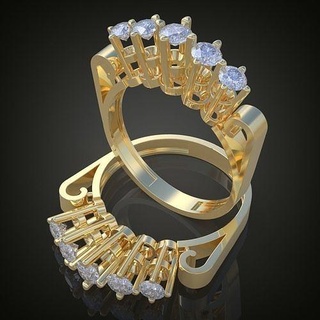 Casamento diamante anel 3d 0138 imprimível model16 moda beleza platina joalheria ouro prata esterlina engagem pele jóias jóia pingente pingentes argolas 3d print model - Mito3D