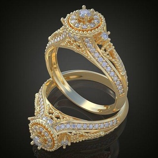 nozze diamante squillare 3d 0163 stampabile model11ol gioielleria oro argento gioiello pendente orecchino orecchini braccialetto collana ciondoli lusso anelli platino Catene braccialetti 3d print model - Mito3D