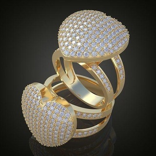 wedding diamond ring 3d 0178 printable model6 platinum jewelry gold silver jewellery jewel pendant pendants jewelery luxury rings earring earrings bracelet necklace chains bangles 3d print model - Mito3D