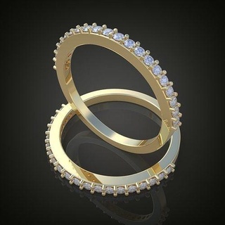Boda diamante anillo 3d 0185 imprimible model11 platino joyería joya oro plata colgante pendiente colgantes lujo anillos arete pendientes pulsera collar cadenas brazaletes 3d print model - Mito3D