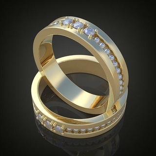Boda diamante anillo 3d 0187 imprimible model9ol13 platino joyería joya oro plata colgante pendiente colgantes lujo anillos arete pendientes pulsera collar cadenas brazaletes 3d print model - Mito3D