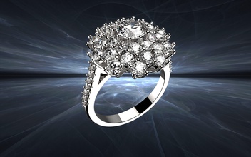 Hochzeit engagement Diamant Ringe Schmuck gold sterling Stein Diamant-ring ring Platin Mode-Schönheit Mode-ring gem Silber 3d print model - Mito3D