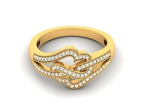 Hochzeit Engagement Ring 3dm Schmuck Mode Zubehör Gold Diamant Frau Frauen Design Feng Shui Ringe Silber druckbar Sterling Haushaltswaren Schuhwerk Halskette 3d print model - Mito3D