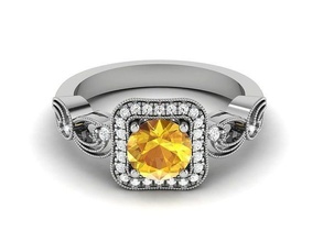 Casamento noivado anel 3dm render joalheria moda acessórios ouro diamante mulher mulheres Projeto feng shui argolas prata imprimível esterlina utensílios domésticos interior 3d print model - Mito3D