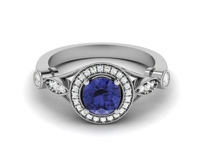 Casamento noivado anel 3dm render joalheria moda acessórios ouro diamante mulher mulheres Projeto argolas 3d print model - Mito3D