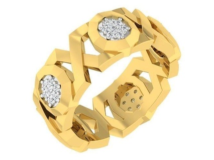 mariage engagement femmes étarnates bande bague bijoux femme éternité imprimable solitaire 39 anneaux argent diamant engagem mode 3d print model - Mito3D
