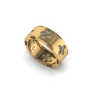 Casamento noivado mulheres anel 3dm joalheria platina ouro Projeto prata diamante imprimível jóias moda gema safira jóia luxo argolas brilhante 3d print model - Mito3D