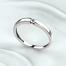 wedding fashion ring rhino gold golden ruby diamonds engagement printable diamond jewelry engagem jewel beauty rings 3d print model - Mito3D