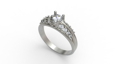 mariage femelle engagement diamant bague bijoux boucles d'oreilles modèle imprimé sceau bracelet stl or argent orthodoxe pendentif mode élégant gemme anneaux 3d print model - Mito3D