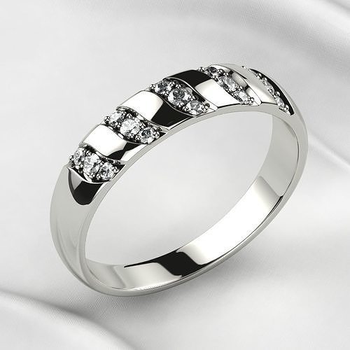 hochzeit gold ring nashorn juwel 3dprint drucken diamant brillant rubin saphir citrin platin engagement mode rhodium streifen druckbar schmuck ringe 3D print model - Mito3D