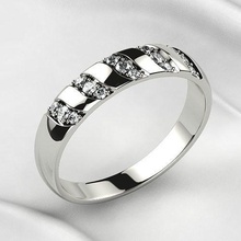 boda oro anillo rinoceronte joya 3dprint impresión diamante brillante rubí zafiro citrino platino compromiso moda rodio raya imprimible joyería anillos 3d print model - Mito3D