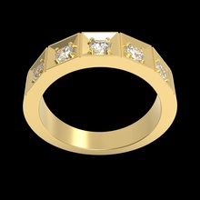 mariage bague bijoux précieux luxe gemme or argent brillant diamant mode beauté carat imprimable bijou anneaux 3d print model - Mito3D