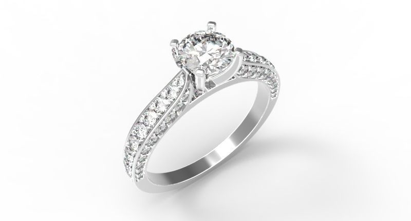 düğün yüzük takı evlilik yüzüğü altın lüks mücevher gümüş elmas platin nişan kırat beyaz moda parmak cnc öğütme 3dptint sterlin yüzükler 3D print model - Mito3D