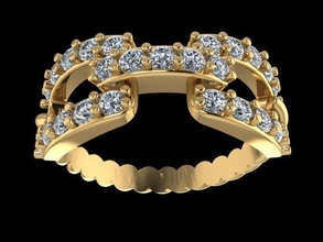 Casamento anel ouro imprimível diamante platina gema luxo moderno rubi joalheria prata jóias branco noivado brilhante moda argolas 3d print model - Mito3D