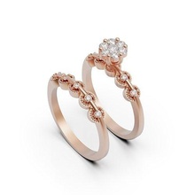 Boda anillo tanazmohamadi beglamorous1 canalla joyería joya oro plata imprimible diamante compromiso brillante anillos 3d print model - Mito3D
