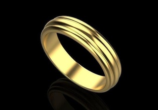 wedding ring jewel gold illustration luxury glazed shining business horizontal design scientific science abstract silver jewelry 3d printable freelance rings 3d print model - Mito3D