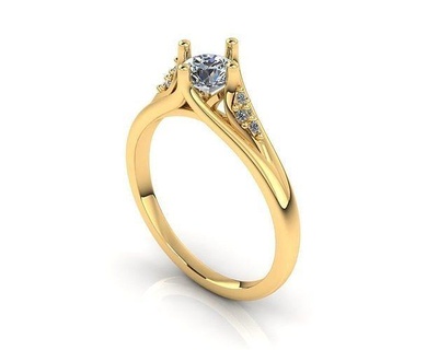 Hochzeit Ring Schmuck Platin wertvoll Juwel Diamant Ringe Engagement druckbar Sterling Mode Luxus Gold Punasaraj 3d print model - Mito3D