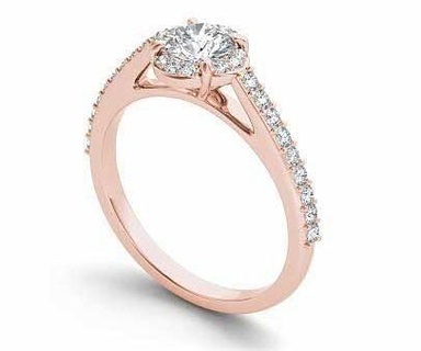 wedding ring diamond jewellery gem printable gold jewelry fashion brilliant rings 3d print model - Mito3D