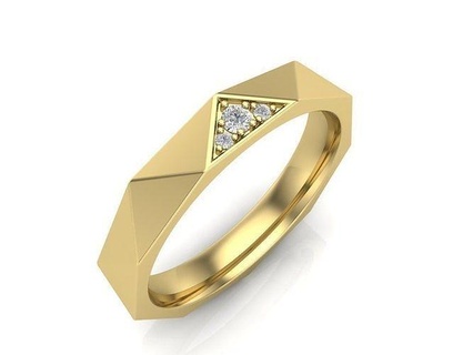 Boda anillo oro joyería joya diamante anillos imprimible plata compromiso platino brillante libra esterlina diseño Moda 3d print model - Mito3D