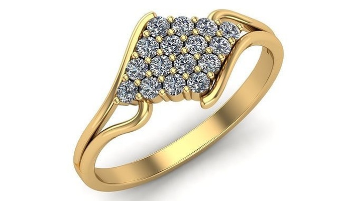 wedding ring jewelry rings gold printable diamond silver engagement jewellery jewel gem platinum brilliant pendant 3d print model - Mito3D