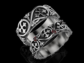 anneau de mariage bijoux d'impression 3dprinted imprimable les anneaux la conception l'anneau joyau or mode printabl l'impression le prototypage d'argent 3d print model - Mito3D