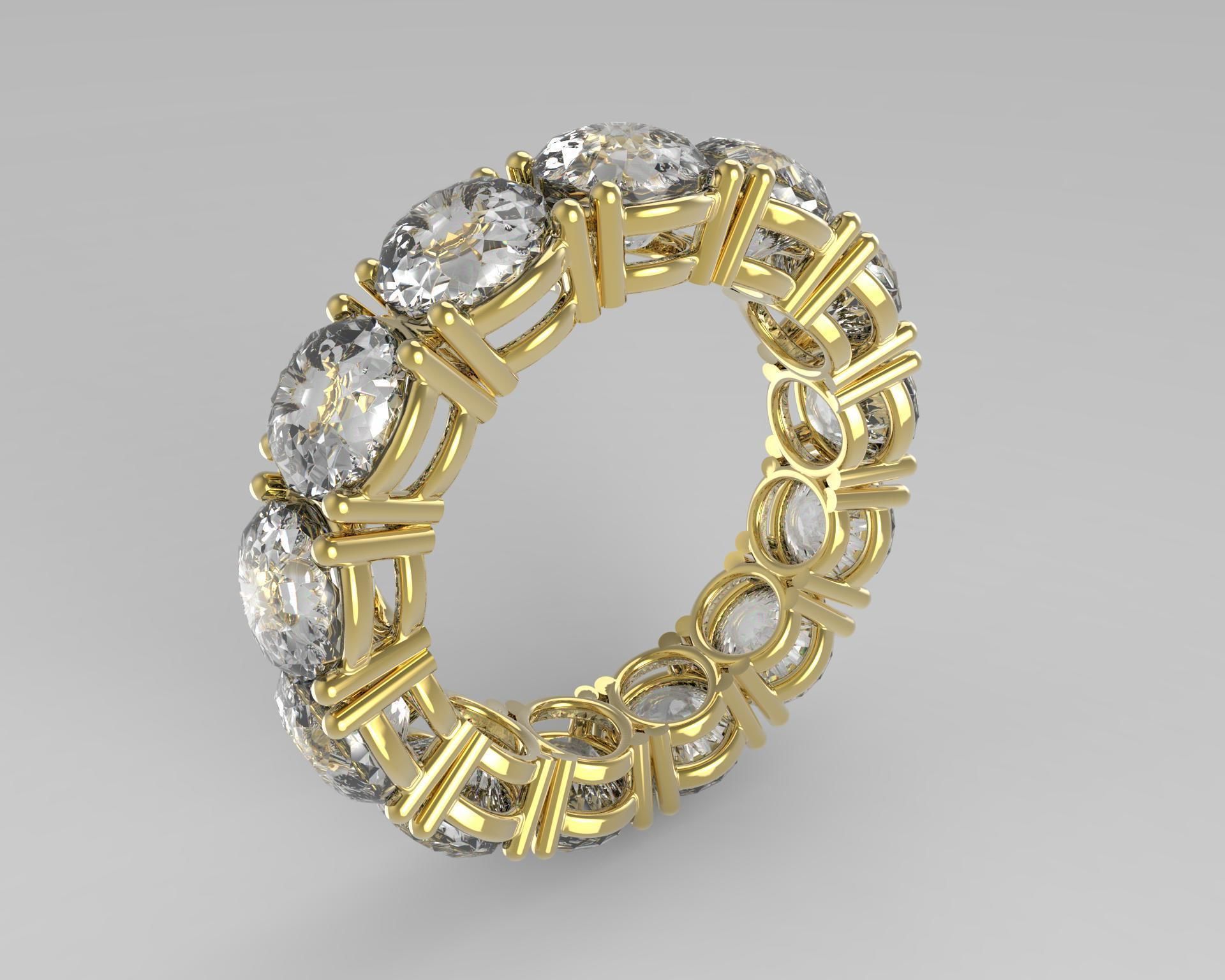 anel de casamento jóias ouro anéis 3D print model - Mito3D