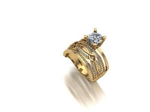 anneau de mariage bijoux or d'argent le platine diamant brillant gem pierre précieuse l'anneau boucle d'oreille collier pendentif bracelet broches pandora charme 3d imprimable pandoraball les anneaux 3d print model - Mito3D