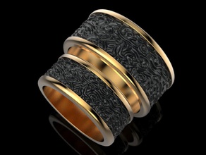 casamento anel joalheria impressão 3dprinted jóias imprimível argolas projeto jóia dourado moda ouro prototipagem prata 3d print model - Mito3D