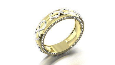 wedding ring gold stl brilliant fashion beauty 14k jewelry rings printable printing 3d print model - Mito3D