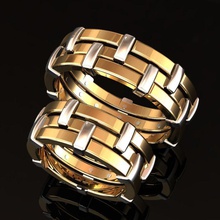 Hochzeit ring Schmuck Juwel drucken Ringe 3d print model - Mito3D