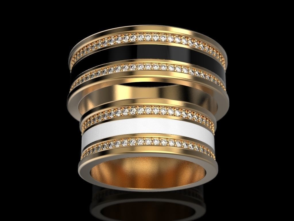 anello di nozze gioielli stampa 3dprinted stampabile anelli il design gioiello d'oro moda printabl la oro prototipazione matrimonio 3D print model - Mito3D