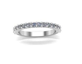 anneau de mariage l'anneau le diamant bijoux l'engagement bague en imprimable d'argent modèle d'impression or mode la livre sterling blanc brillant les anneaux 3d print model - Mito3D