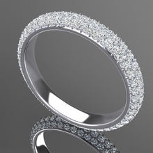 anello di nozze matrimonio diamanti bianco moda stampabile disco platino gemma brillante d'oro dito gioielli oro e bellezza brillant anelli 3d print model - Mito3D