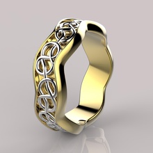 hochzeit ring wertvoll schmuck gold elegant engagement druckbar ringe 3d print model - Mito3D
